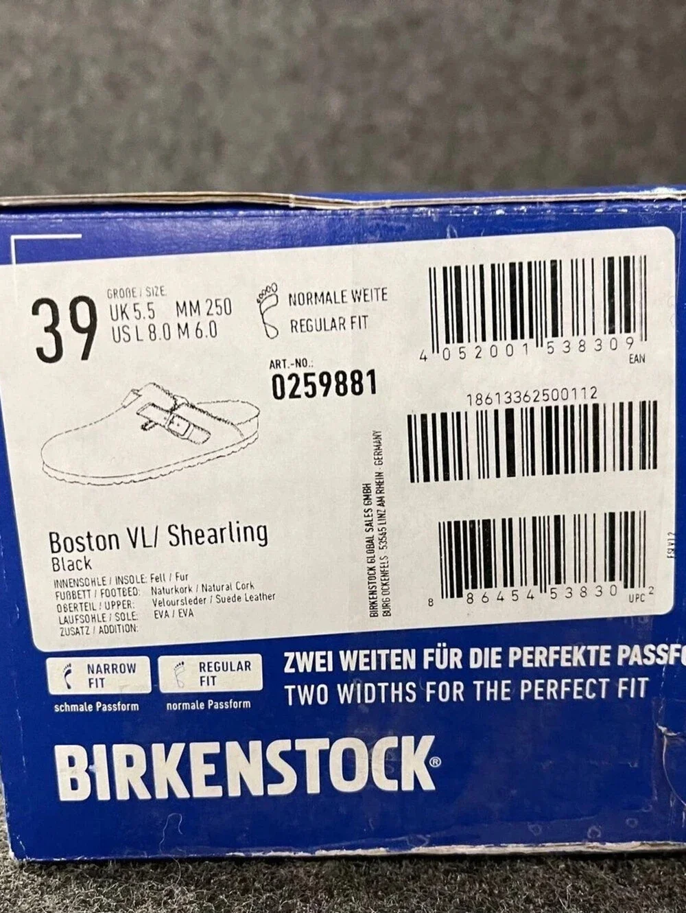 BIRKENSTOCK Boston Shearling Suede Leather Clogs Unisex Size M6/W8